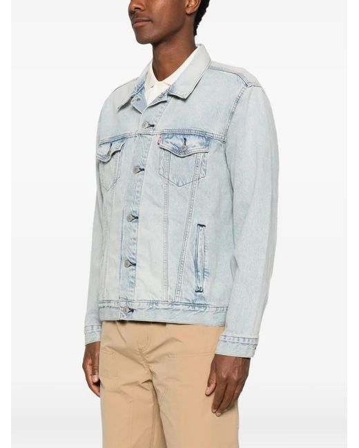 Levi's Blue The Trucker Jacket Into The Light T for men
