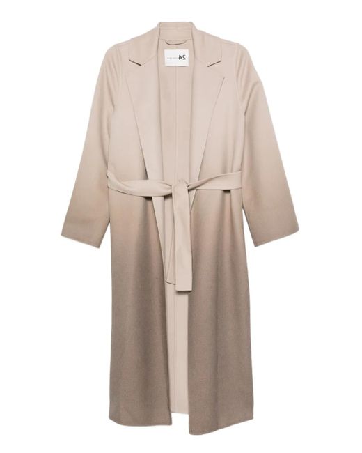 Manzoni 24 Natural Belted-Waist Coat