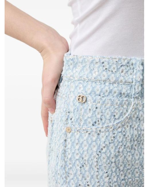 Miss Sixty Blue Rock mit Pailletten