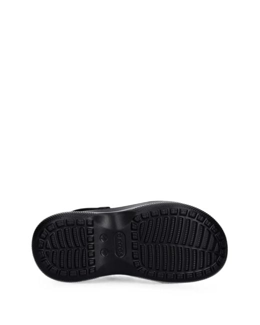 CROCSTM Black Perforated Platform Clogs