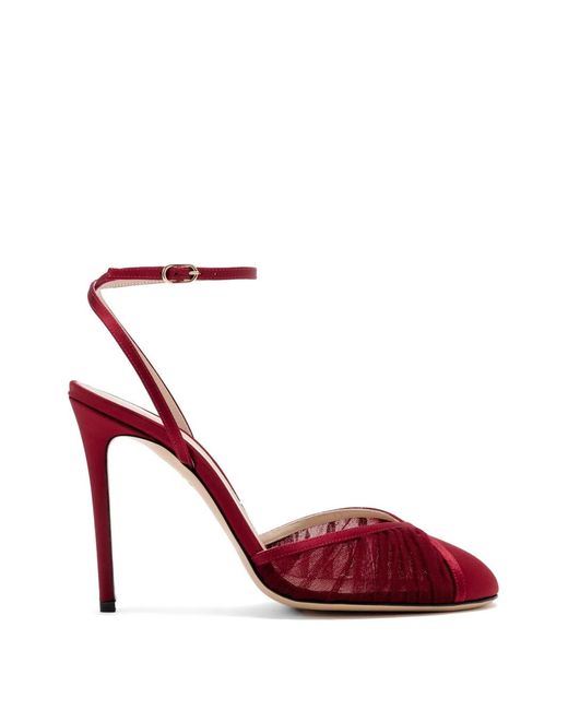 Andrea Wazen Red Emma Pumps