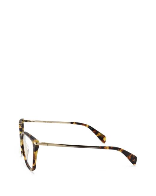 Rag & Bone Metallic Tortoiseshell-Effect Cat-Eye Glasses