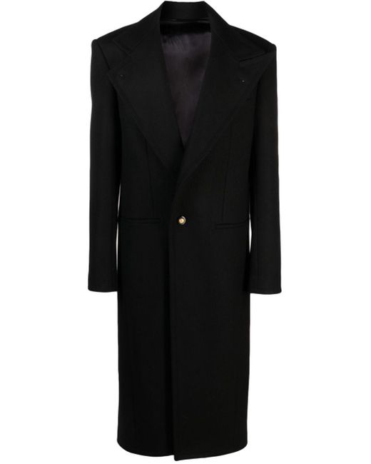 Balmain Mantel mit Stehkragen in Black für Herren