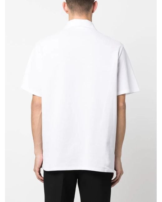 メンズ Just Cavalli アニマルプリント ポロシャツ White