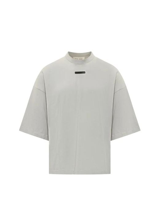 Fear Of God Gray Merch T-Shirt Boxy Fit for men