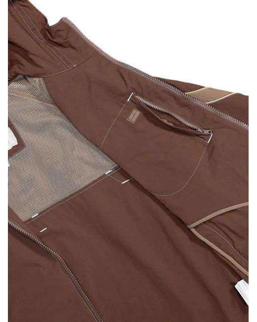 ERL Brown Ufo Paneled Track Jacket for men