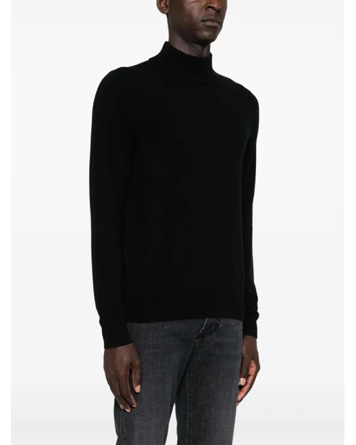 Eric Bompard Black High-Neck Sweater for men