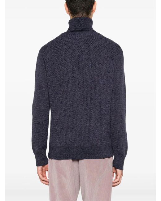 D4.0 Wollen Sweater in het Blue voor heren