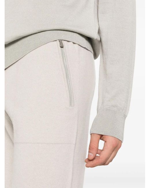 Eleventy Jogginghose Aus Kaschmir Mit Kordelzug in White für Herren