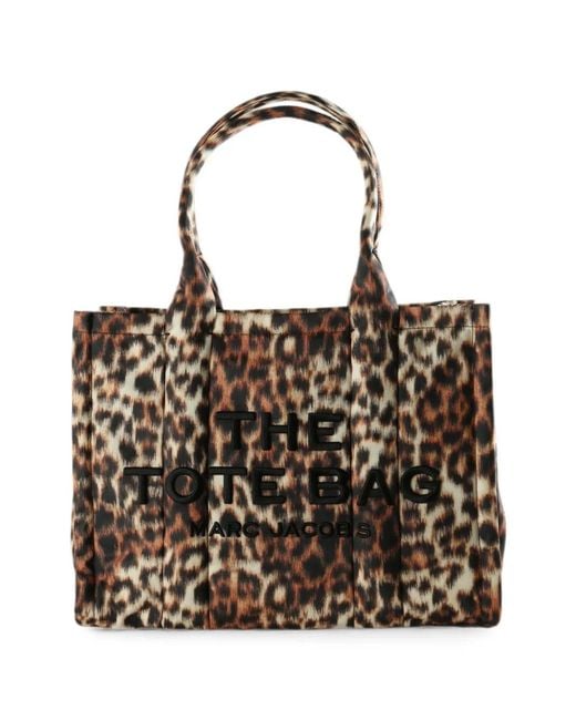 Marc Jacobs Black Leopard-Pattern Tote Bag