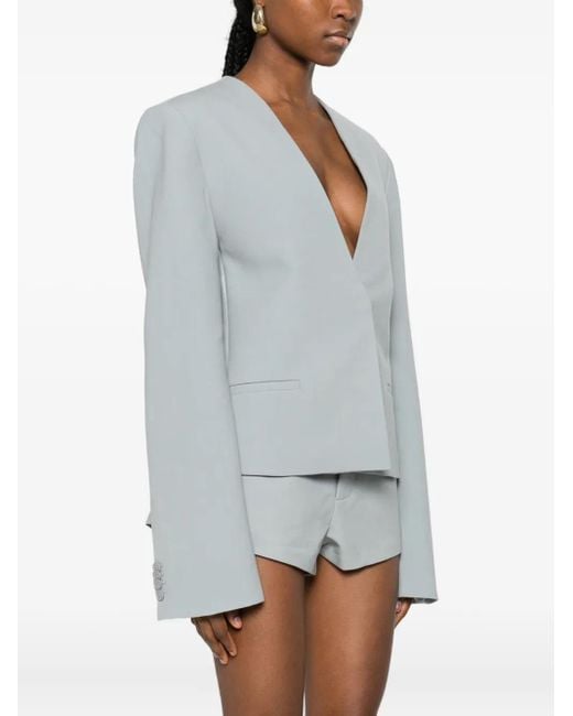 Sir Blue V-Neck Blazer
