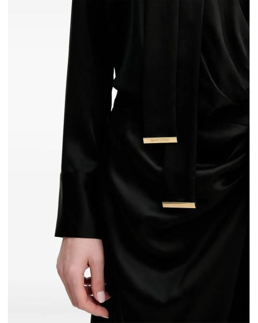 Marciano Black Gewickeltes Linda Maxikleid mit Schleifendetail