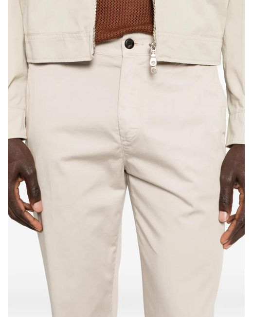 Eleventy White Button Trousers for men