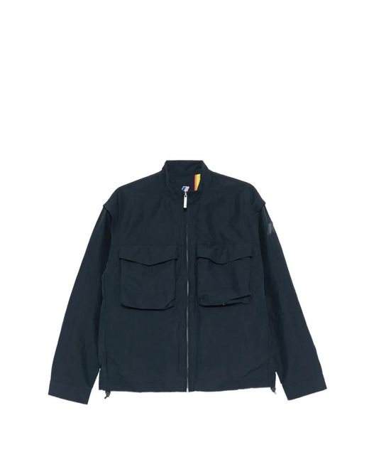 K-Way Blue Veste Orian À Poche À Rabat for men