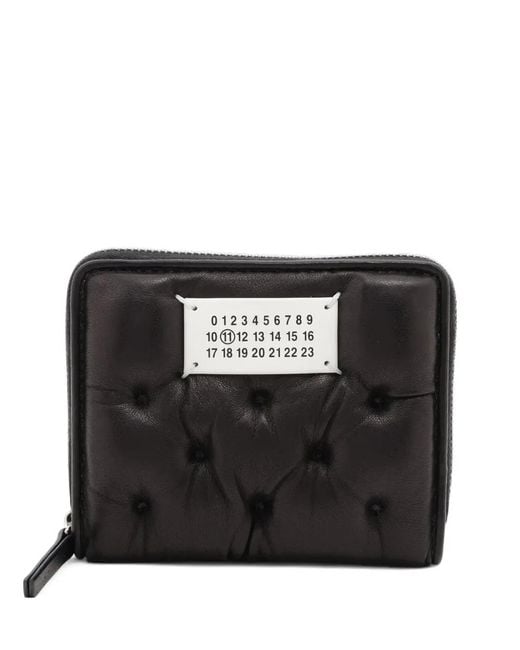 Maison Margiela Black Glam Slam Leather Zip Wallet