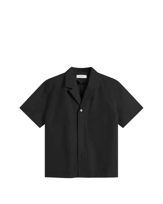 Entire studios Black Short-Sleeve Camp-Collar Shirt for men