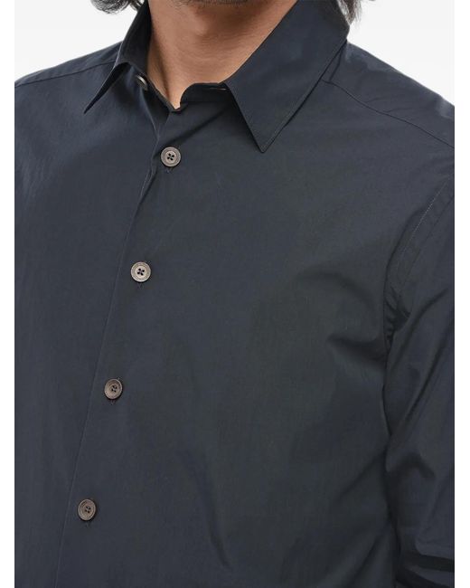 Corneliani Blue Drawstring-Hem Shirt for men
