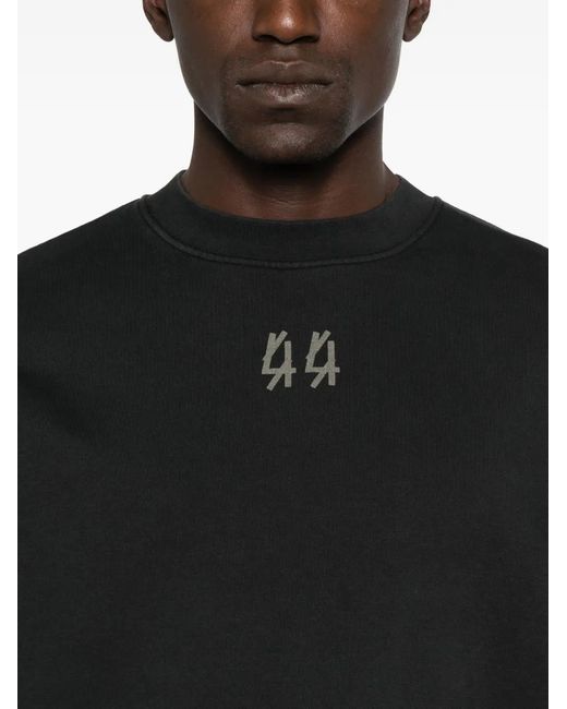 44 Label Group Black Crew-Neck Sweatshirt for men