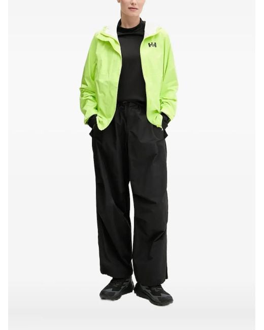 Helly Hansen Green Hooded Shell Jacket