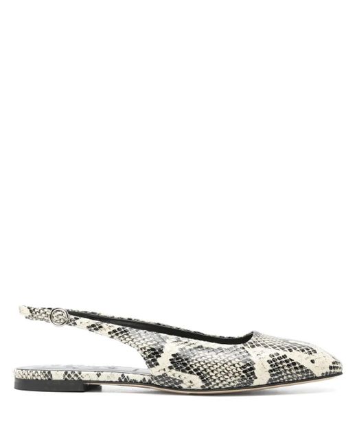 Zapatos de tacón Fedora con tira trasera Aeyde de color White