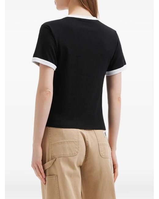 Chocoolate Black T-Shirt En Coton À Détail Graphique