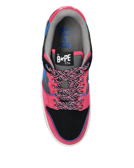 A Bathing Ape Blue Star-Patch Sneakers for men