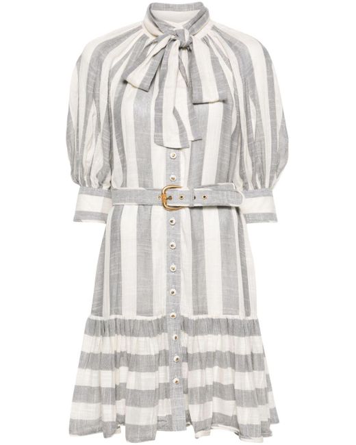 Abito a righe Matchmaker Swing di Zimmermann in White