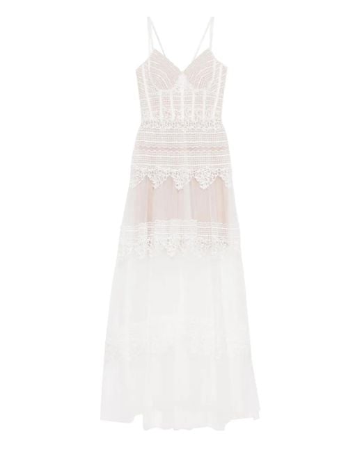 Saiid Kobeisy White Lace Gown