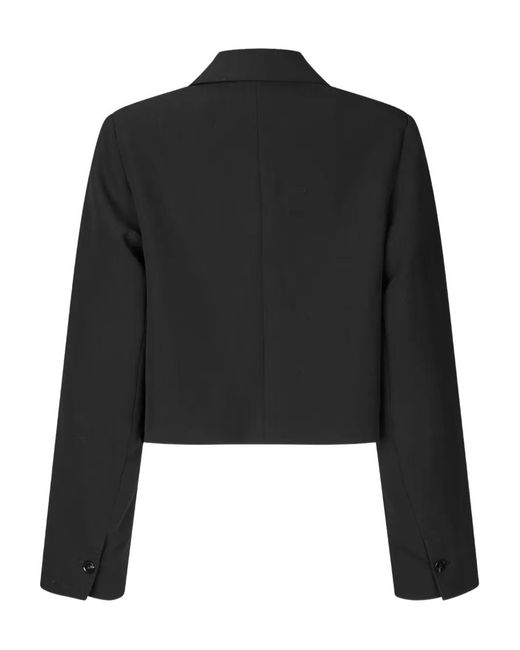 Samsøe & Samsøe Black Salaney Button-Up Blazer