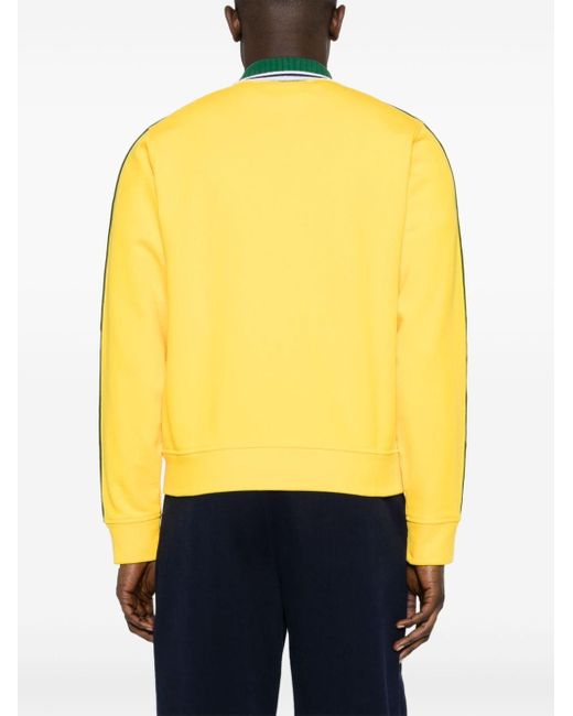 Casablancabrand Yellow Laurel Zip-up Sweatshirt for men
