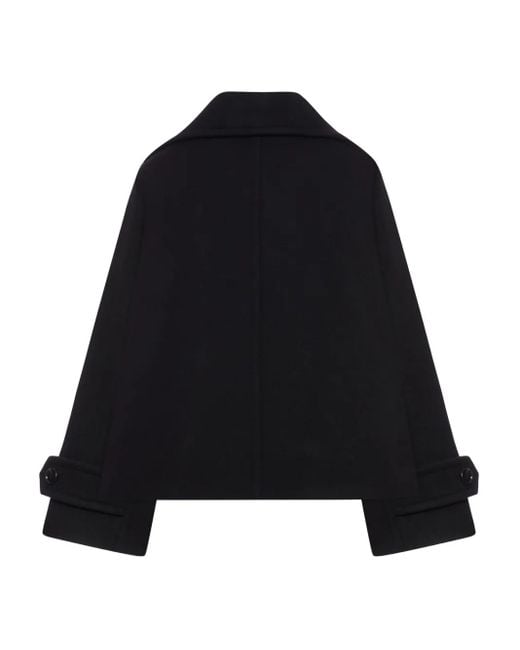 Chloé Black Oversized Short Coat