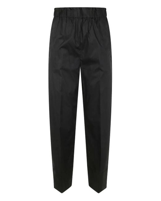 Twinset Black Elasticated-Waist Trousers