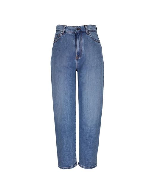 Kiton Blue Button-Fastening Jeans