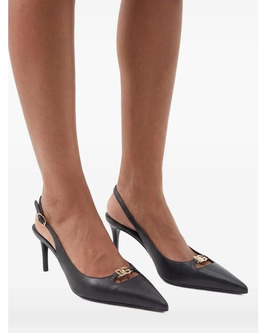 Dolce & Gabbana Black Slingback "Lollo"