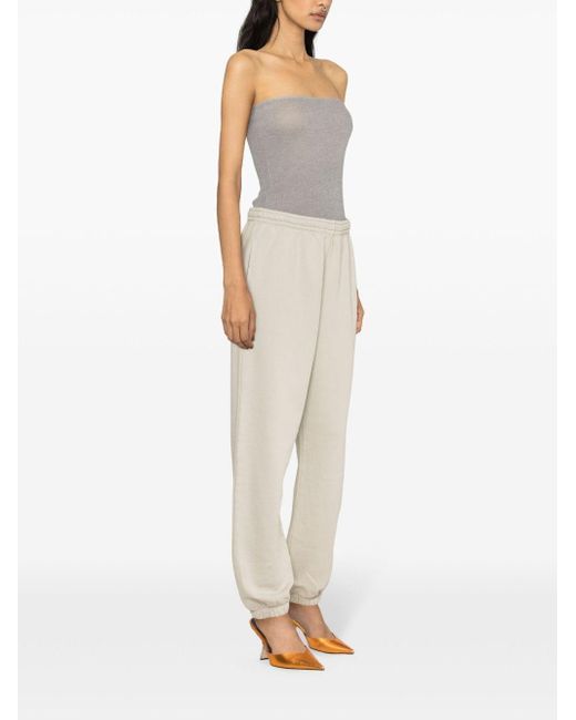 ROTATE BIRGER CHRISTENSEN White Enzyme Logo-patch Track Pants