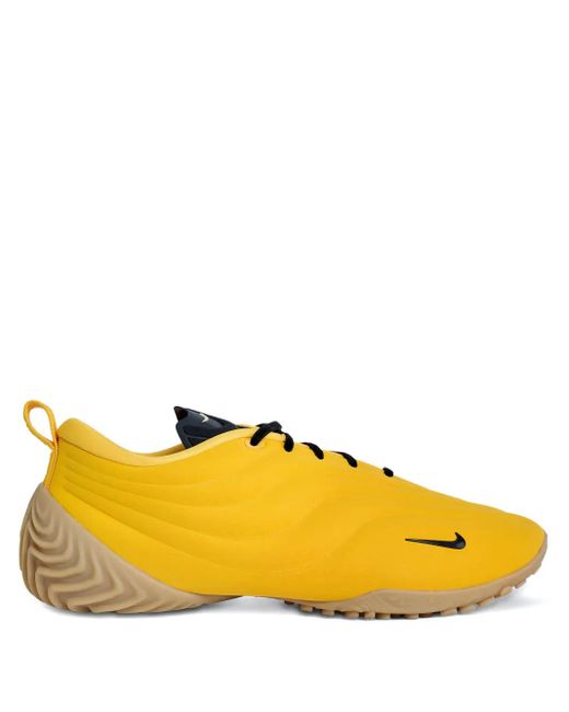 Nike Yellow Astra Ultra Wave-Patterned Sneakers
