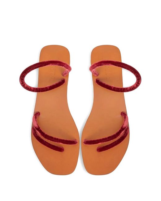 Lanapo Red Monterroso Sandals