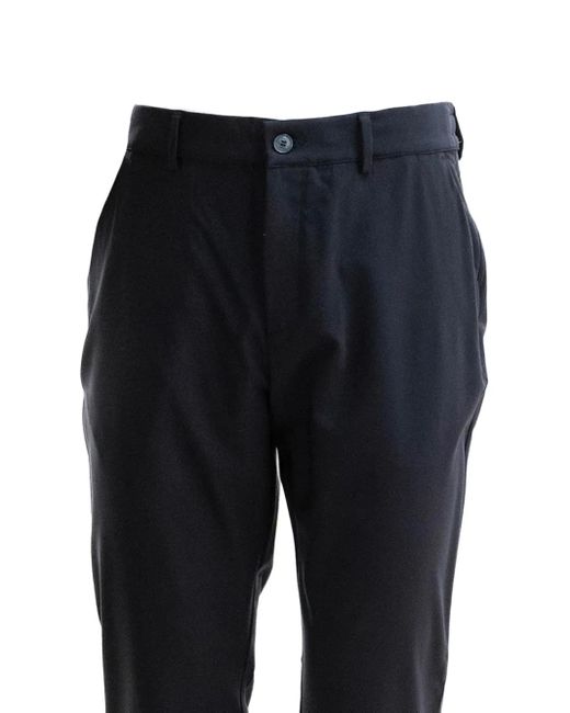 Cruna Black Wool-Blend Trousers for men