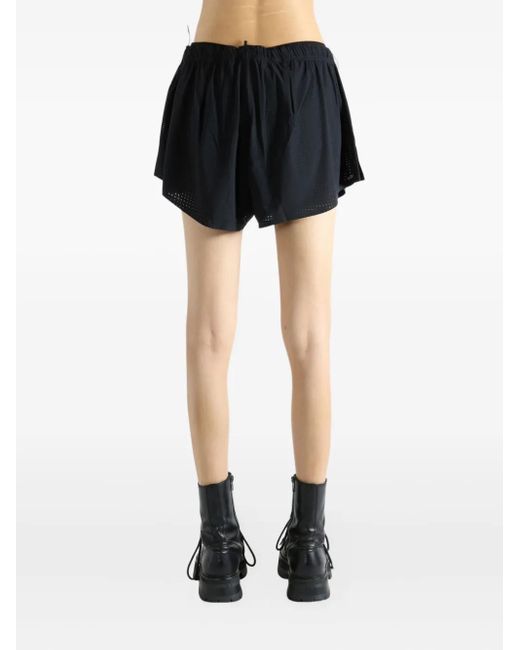Mesh-Panel Shorts Satisfy de color Black