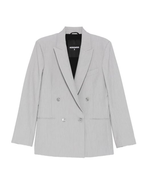 Patrizia Pepe Gray Essential Blazer