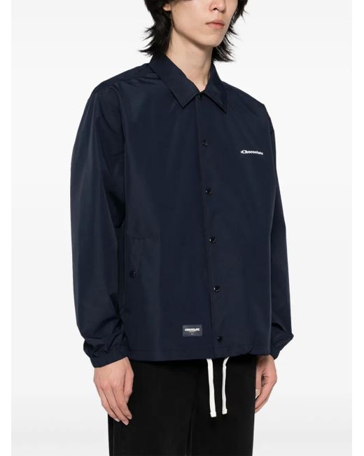 Chocoolate Blue Logo Jacket for men