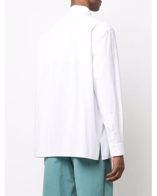 Camisa de vestir con botones Loewe de hombre de color White