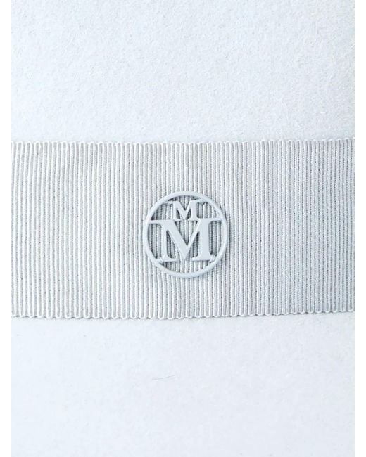Maison Michel White André Wool-Felt Fedora Hat