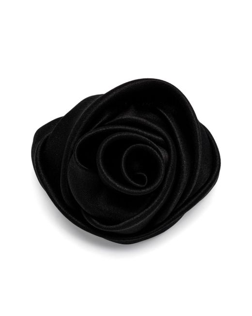 Broche Rose Saint Laurent de hombre de color Black
