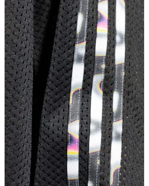 Adidas Black Pride 3-Stripe Mesh T-Shirt for men