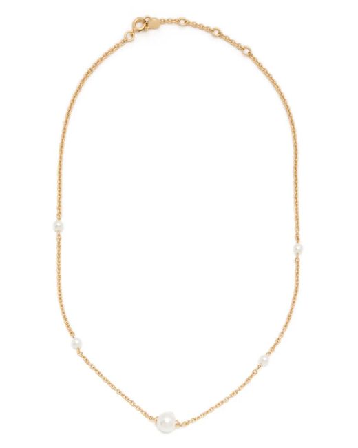 A Bathing Ape White Signature Star Bolt Motif Necklace