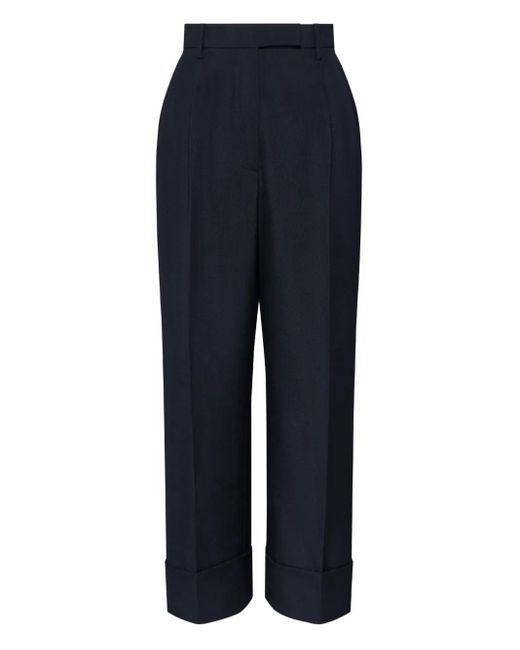 Thom Browne Blue Cuffed Trousers