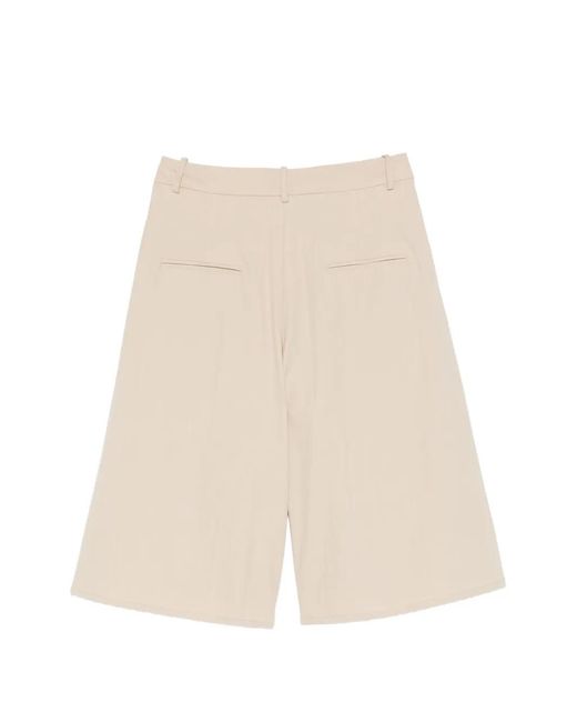 Alysi Natural Short À Design Plissé