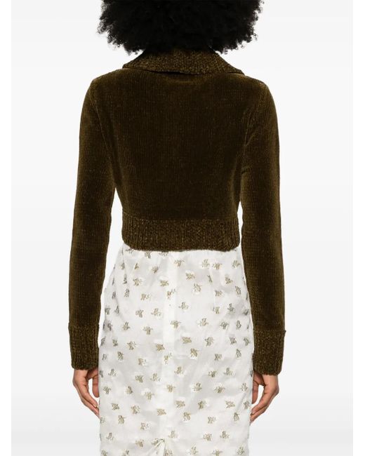 CECILIE BAHNSEN Green Calla Sweater