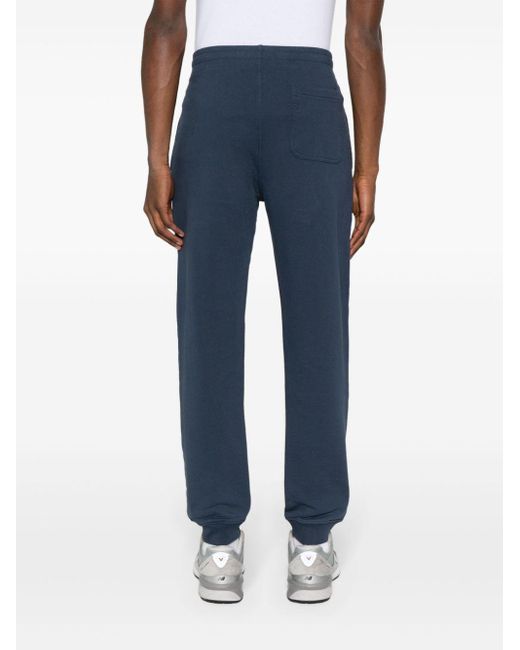 Maison Kitsuné Blue Fox Appliqué Track Pants - Men's - Cotton for men